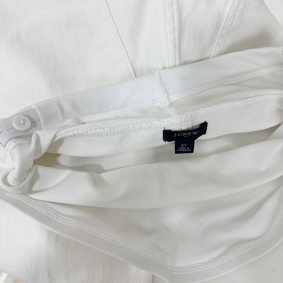 J.Crew White Maternity Jean Signature Stretch Waistband Skinny Straight US 27 - Picture 10 of 12